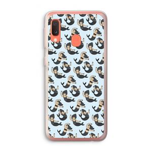 CaseCompany Zeemeermin: Samsung Galaxy A20e Transparant Hoesje