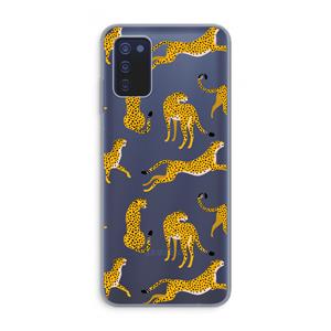 CaseCompany Luipaard: Samsung Galaxy A03s Transparant Hoesje