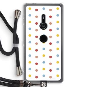 CaseCompany Bollen: Sony Xperia XZ2 Transparant Hoesje met koord
