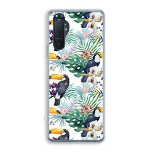 CaseCompany Tukans: Sony Xperia 5 II Transparant Hoesje
