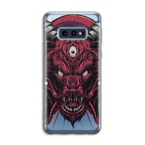 CaseCompany Hell Hound and Serpents: Samsung Galaxy S10e Transparant Hoesje