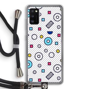 CaseCompany 8-bit N°9: Samsung Galaxy A41 Transparant Hoesje met koord