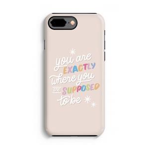 CaseCompany Right Place: iPhone 8 Plus Tough Case