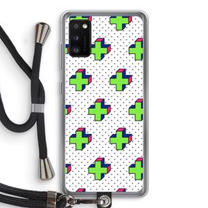 CaseCompany 8-bit N°10: Samsung Galaxy A41 Transparant Hoesje met koord