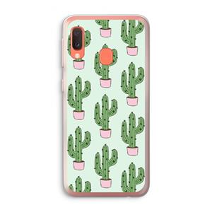 CaseCompany Cactus Lover: Samsung Galaxy A20e Transparant Hoesje