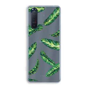 CaseCompany Lange bladeren: Sony Xperia 5 II Transparant Hoesje