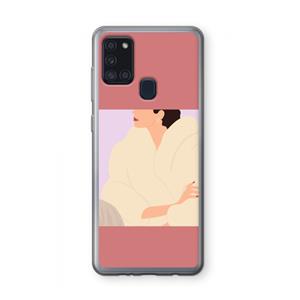 CaseCompany Cosy: Samsung Galaxy A21s Transparant Hoesje