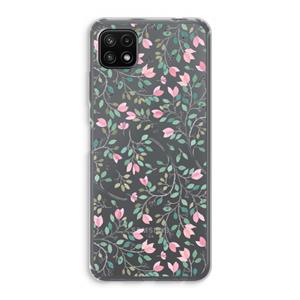 CaseCompany Sierlijke bloemen: Samsung Galaxy A22 5G Transparant Hoesje