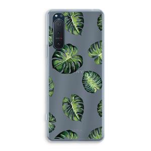 CaseCompany Tropische bladeren: Sony Xperia 5 II Transparant Hoesje