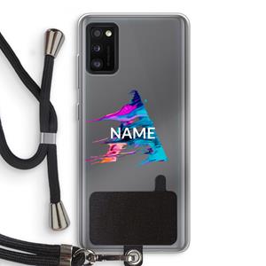 CaseCompany Abstract Spectrum: Samsung Galaxy A41 Transparant Hoesje met koord