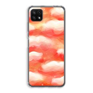 CaseCompany Lichte Wolken: Samsung Galaxy A22 5G Transparant Hoesje