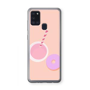 CaseCompany Donut: Samsung Galaxy A21s Transparant Hoesje