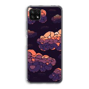 CaseCompany Patroon Wolken: Samsung Galaxy A22 5G Transparant Hoesje