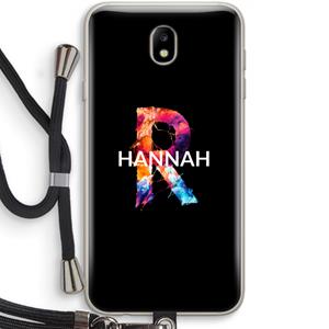 CaseCompany Abstract Spectrum: Samsung Galaxy J7 (2017) Transparant Hoesje met koord