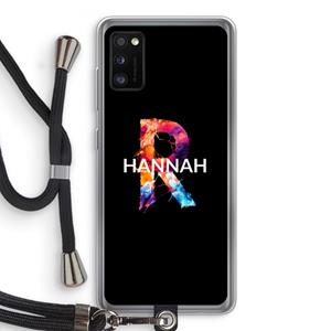 CaseCompany Abstract Spectrum: Samsung Galaxy A41 Transparant Hoesje met koord