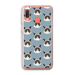 CaseCompany It's a Purrr Case: Samsung Galaxy A20e Transparant Hoesje