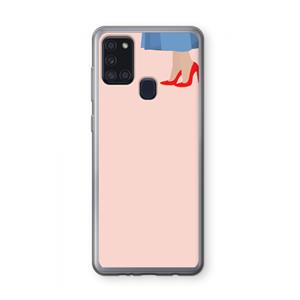 CaseCompany High heels: Samsung Galaxy A21s Transparant Hoesje