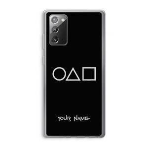 CaseCompany Squid Game: Samsung Galaxy Note 20 / Note 20 5G Transparant Hoesje
