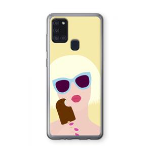 CaseCompany Ice cream: Samsung Galaxy A21s Transparant Hoesje