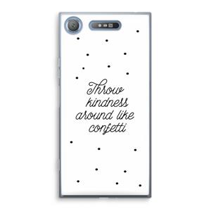 CaseCompany Confetti: Sony Xperia XZ1 Transparant Hoesje