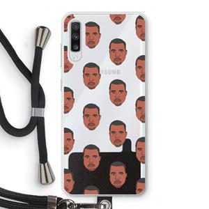 CaseCompany Kanye Call Me℃: Samsung Galaxy A70 Transparant Hoesje met koord
