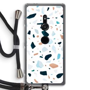 CaseCompany Terrazzo N°13: Sony Xperia XZ2 Transparant Hoesje met koord
