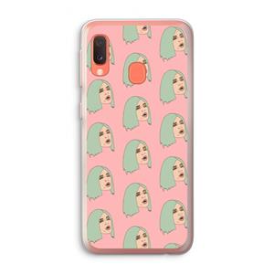CaseCompany King Kylie: Samsung Galaxy A20e Transparant Hoesje