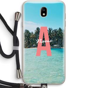 CaseCompany Pacific Dream: Samsung Galaxy J7 (2017) Transparant Hoesje met koord