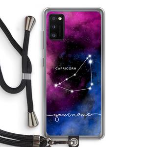 CaseCompany Sterrenbeeld - Donker: Samsung Galaxy A41 Transparant Hoesje met koord