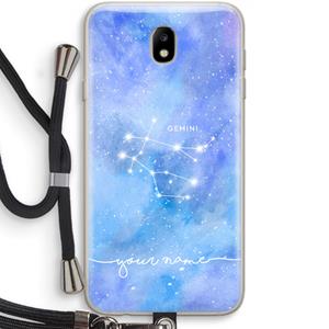 CaseCompany Sterrenbeeld - Licht: Samsung Galaxy J7 (2017) Transparant Hoesje met koord