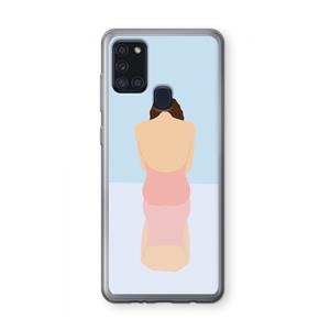 CaseCompany Mirror: Samsung Galaxy A21s Transparant Hoesje