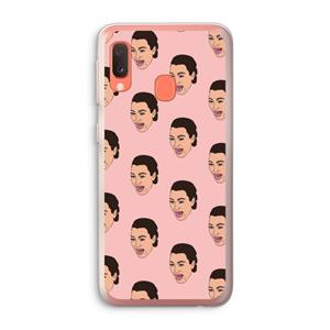 CaseCompany Ugly Cry Call: Samsung Galaxy A20e Transparant Hoesje