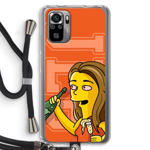 CaseCompany Jamie Lee Simpson: Xiaomi Redmi Note 10S Transparant Hoesje met koord