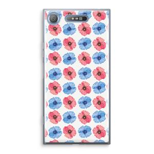 CaseCompany Klaproosjes: Sony Xperia XZ1 Transparant Hoesje