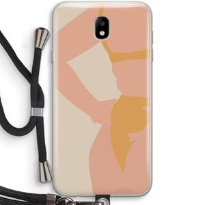 CaseCompany Bikini body: Samsung Galaxy J7 (2017) Transparant Hoesje met koord