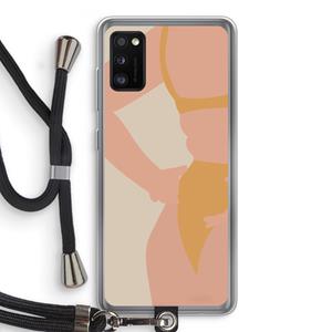 CaseCompany Bikini body: Samsung Galaxy A41 Transparant Hoesje met koord