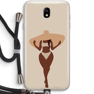 CaseCompany Let's get salty: Samsung Galaxy J7 (2017) Transparant Hoesje met koord