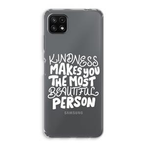 CaseCompany The prettiest: Samsung Galaxy A22 5G Transparant Hoesje