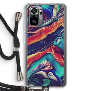 CaseCompany Chameleon Sun: Xiaomi Redmi Note 10S Transparant Hoesje met koord