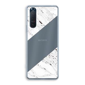 CaseCompany Biggest stripe: Sony Xperia 5 II Transparant Hoesje
