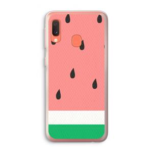 CaseCompany Watermeloen: Samsung Galaxy A20e Transparant Hoesje