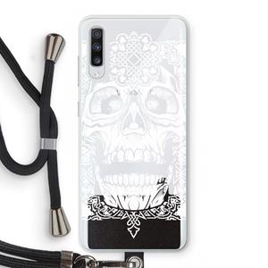 CaseCompany Seek & Destroy: Samsung Galaxy A70 Transparant Hoesje met koord