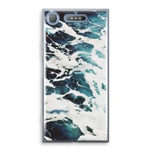 CaseCompany Golven: Sony Xperia XZ1 Transparant Hoesje