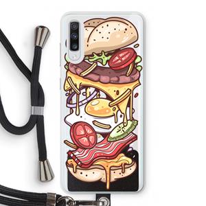 CaseCompany Diet Coke Please: Samsung Galaxy A70 Transparant Hoesje met koord