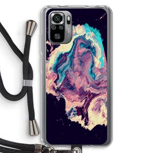 CaseCompany Cosmic Silence: Xiaomi Redmi Note 10S Transparant Hoesje met koord