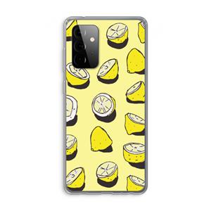 CaseCompany When Life Gives You Lemons...: Samsung Galaxy A72 Transparant Hoesje