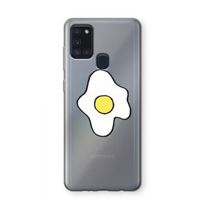 CaseCompany Spiegelei: Samsung Galaxy A21s Transparant Hoesje
