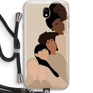 CaseCompany Sweet creatures: Samsung Galaxy J7 (2017) Transparant Hoesje met koord