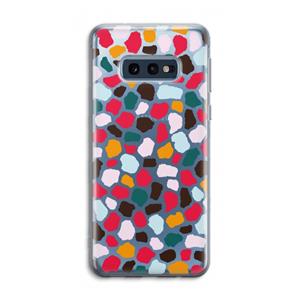 CaseCompany Colored Giraffe: Samsung Galaxy S10e Transparant Hoesje