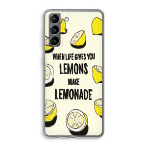 CaseCompany Lemonade: Samsung Galaxy S21 Transparant Hoesje